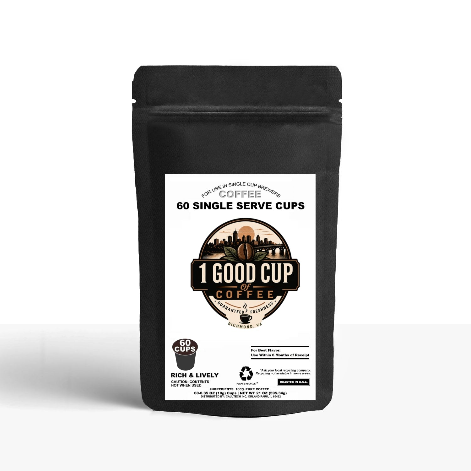 60 Pack Single Serve Coffee Capsules
